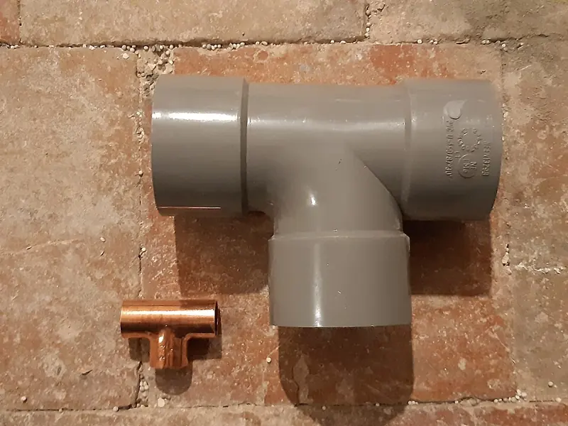 PVC plumbing pipe fittings